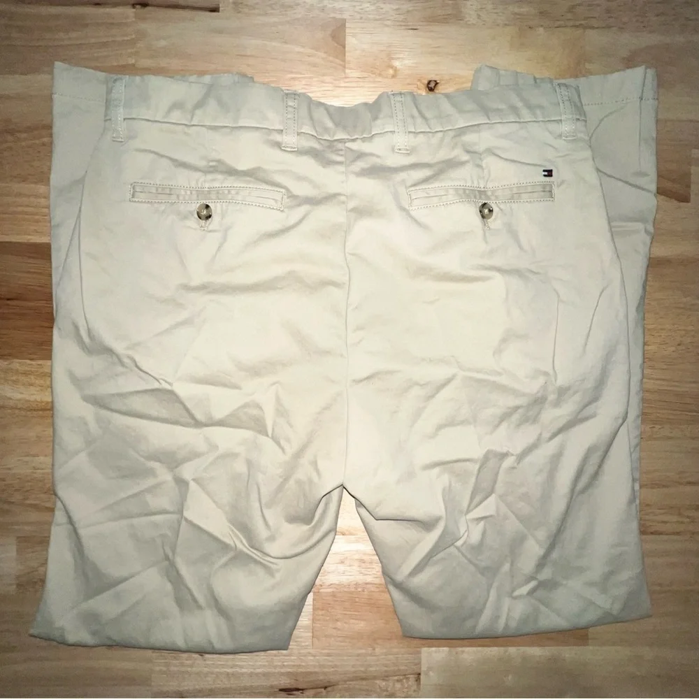 Tommy Hilfiger Slim Fit Chino Pants 34x32 Beige Casual Classic Style